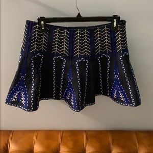 BCBG Bronwyn Embroidered Skirt
